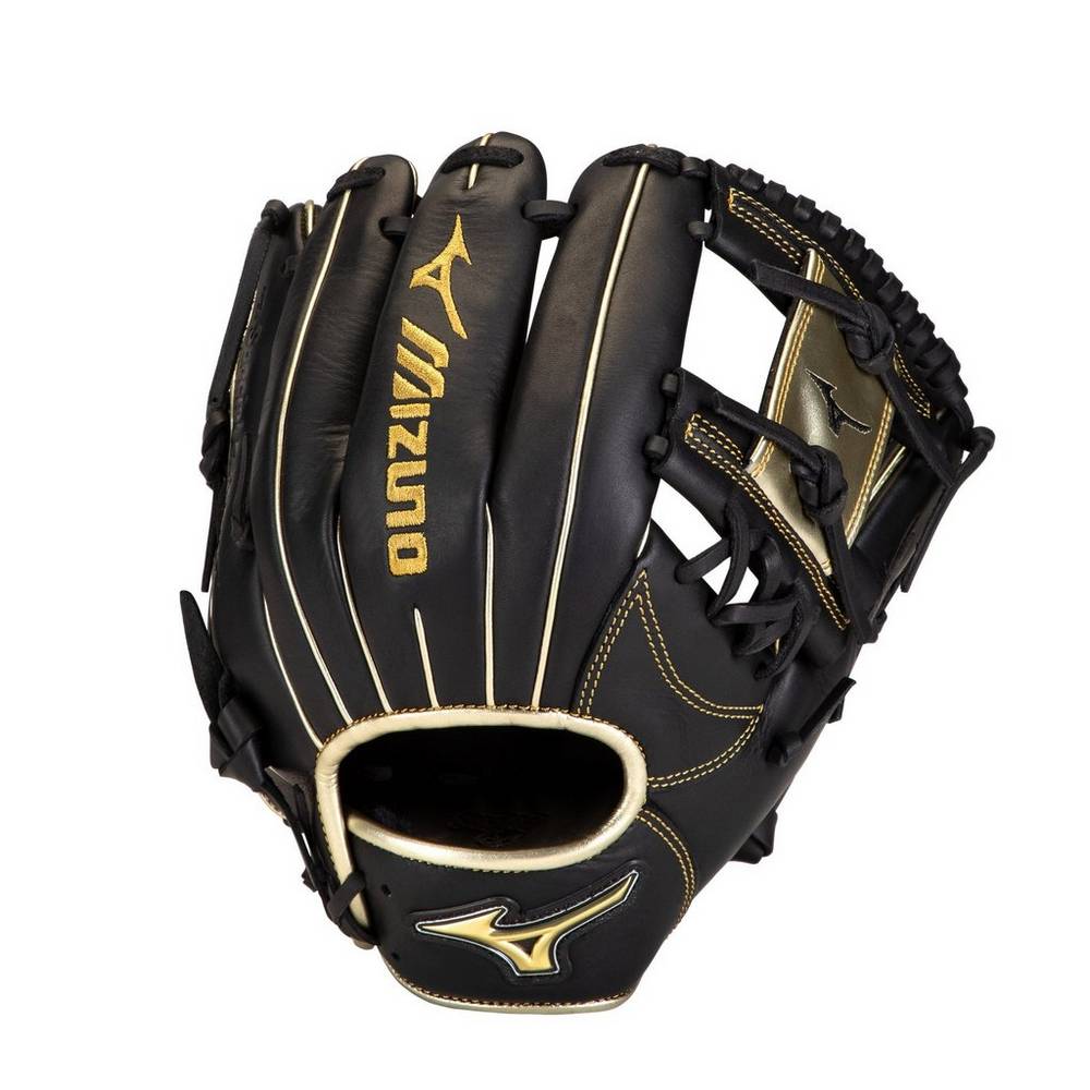 Guanti Mizuno Baseball MVP Prime SE Infield 11.5" Uomo - Nere/Oro - 09654-YRWM